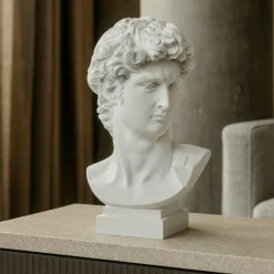 Soprammobili Moderni-Bongelli Preziosi Scultura testa di david bianco h22