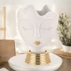 Soprammobili Moderni-Bongelli Preziosi Scultura vaso viso donna h39cm oro