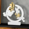 Soprammobili Moderni-Bongelli Preziosi Scultura volti puzzlue oro soprammobile moderno