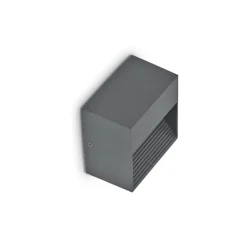 Segnapasso Led-Ideal Lux Segnapasso a parete led per esterni down antracite ip44 quadrato senza incasso