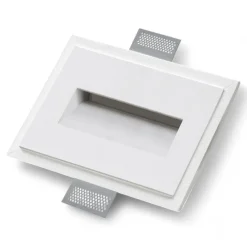 Segnapasso Led-Selezionato da Mazzolaluce Segnapasso a scomparsa per interni led 2,2w 3000k da incasso cristaly gesso