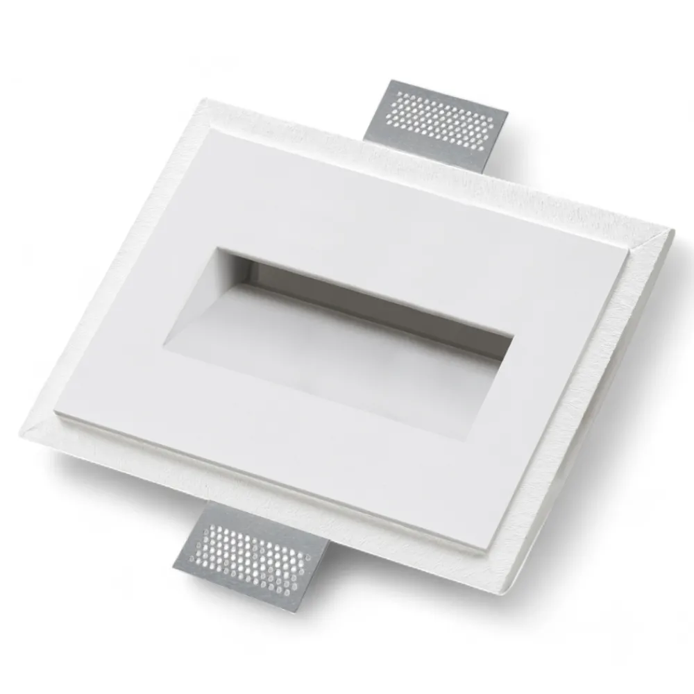 Segnapasso Led-Selezionato da Mazzolaluce Segnapasso a scomparsa per interni led 2,2w 3000k da incasso cristaly gesso