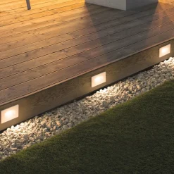 Segnapasso Led-Selezionato da Mazzolaluce Segnapasso bianco da incasso per esterno led 1.5w 3000k