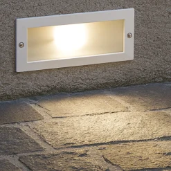 Segnapasso Led-Selezionato da Mazzolaluce Segnapasso bianco per esterno da incasso led 10w 4000k