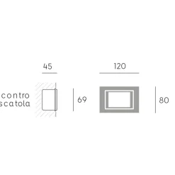 Segnapasso Led-Selezionato da Mazzolaluce Segnapasso bianco per esterno da incasso a parete led 3w 3000k