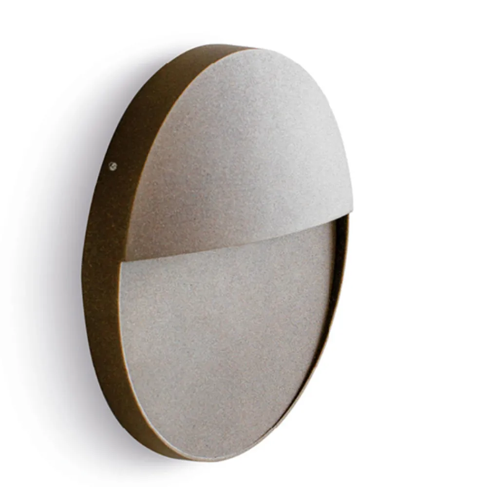 Segnapasso Led-Selezionato da Mazzolaluce Segnapasso corten da esterno rotondo per parete led 6w 3000k