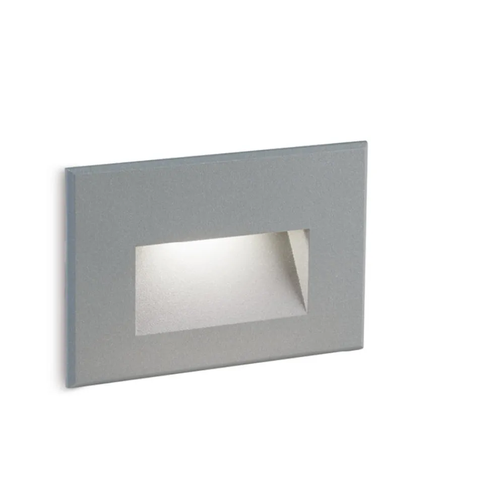 Segnapasso Led-Selezionato da Mazzolaluce Segnapasso da esterno a incasso a parete grafite led 3w 3000k