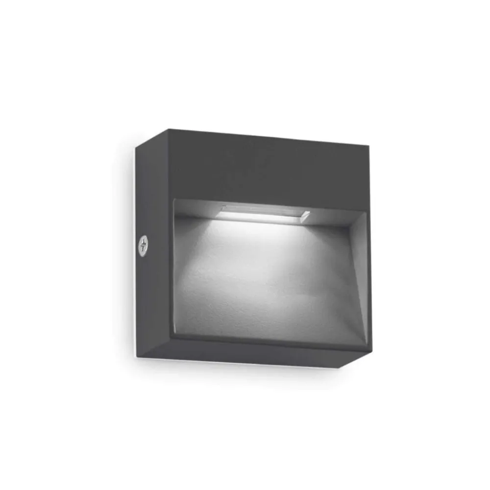 Segnapasso Led-Ideal Lux Segnapasso da esterno dedra ap big ip65 led antracite