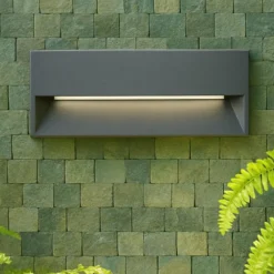 Segnapasso Led-Selezionato da Mazzolaluce Segnapasso da esterno led 12w 4000k da incasso a parete grafite ip65