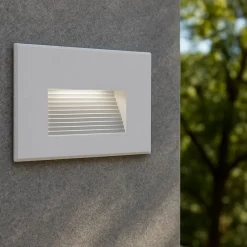 Segnapasso Led-Selezionato da Mazzolaluce Segnapasso da esterno led 3w 4000k incasso a parete bianco ip65