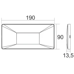 Segnapasso Led-Life Electronics Segnapasso da esterno 220v ip65 led 3,5w 3000k 4000k 6500k per scatola 506