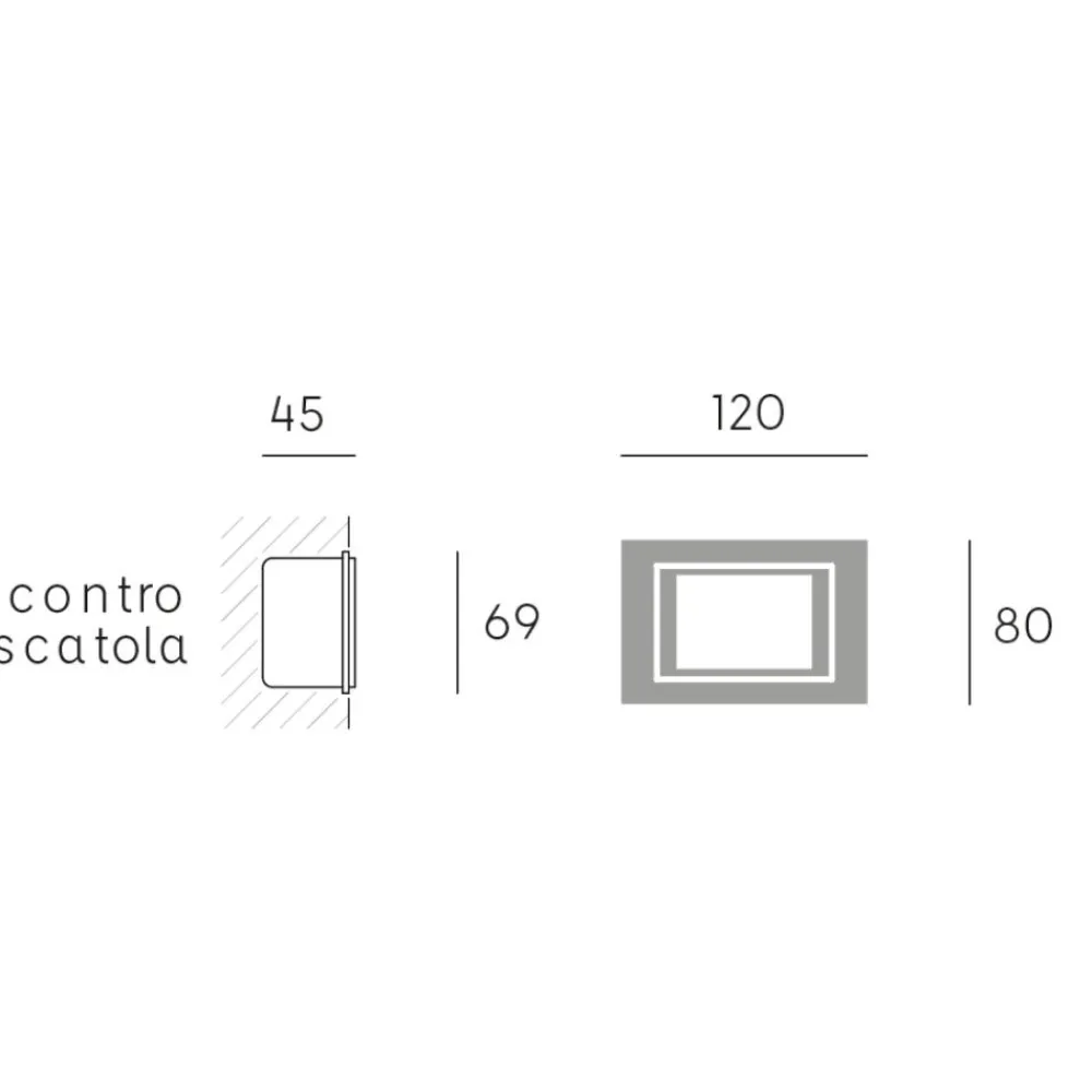Segnapasso Led-Selezionato da Mazzolaluce Segnapasso da incasso parete led 3w 4000k grigio per esterno ip65