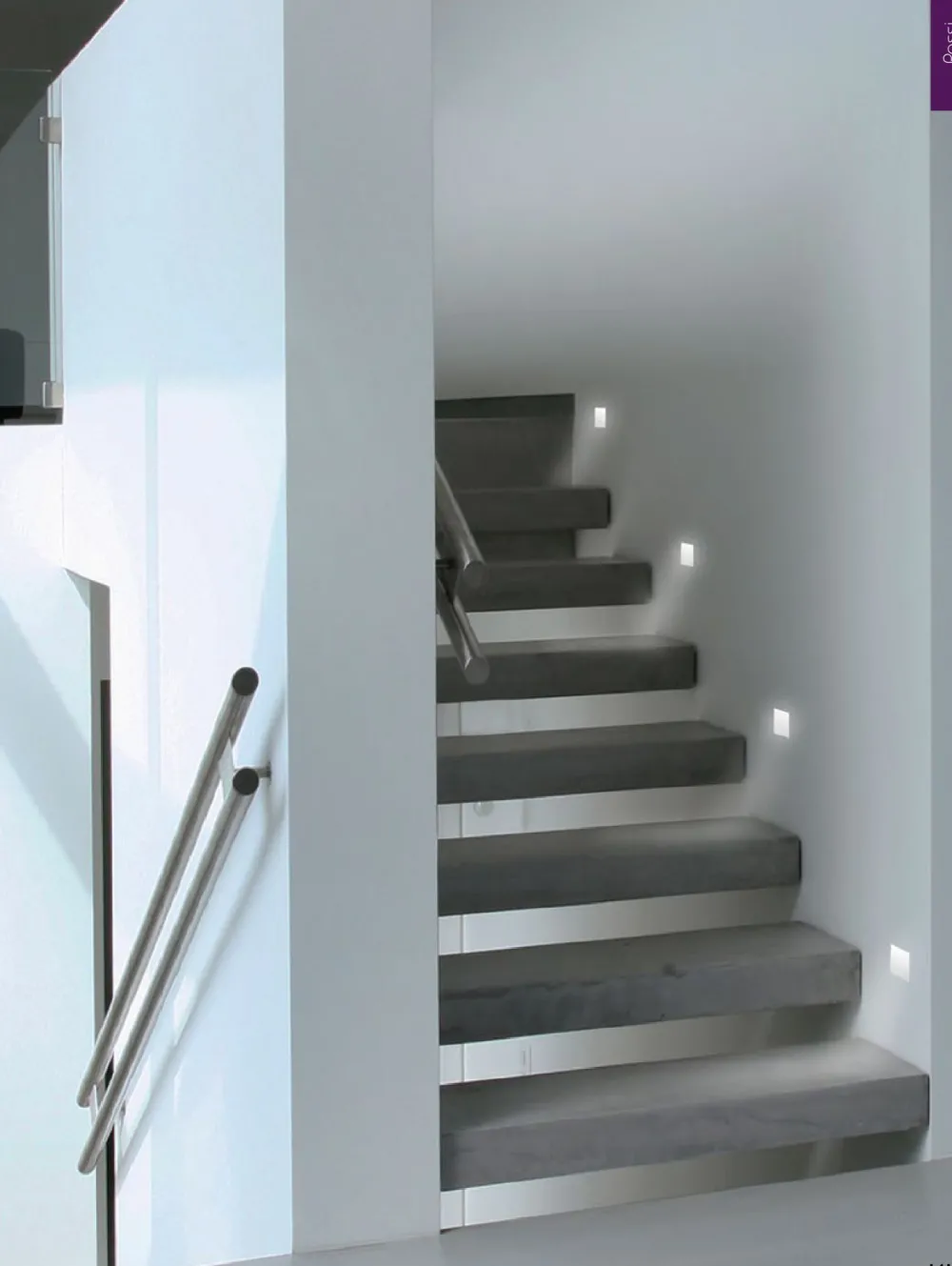 Segnapasso Led-Selezionato da Mazzolaluce Segnapasso da incasso scomparsa gesso cristaly led 1.1w 3000k