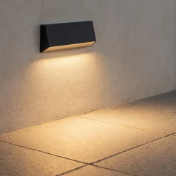 Segnapasso Led-Selezionato da Mazzolaluce Segnapasso da parete per esterno antracite led 4w 3000k ip65 senza incasso