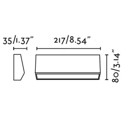 Segnapasso Led-Selezionato da Mazzolaluce Segnapasso da parete per esterno antracite led 4w 3000k ip65 senza incasso