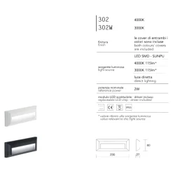 Segnapasso Led-IsyLuce Segnapasso led 2w 4000k da esterno bianco antracite