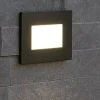 Segnapasso Led-Gea Luce Segnapasso led antracite da esterno led 3w cct ip54 per cassetta 503