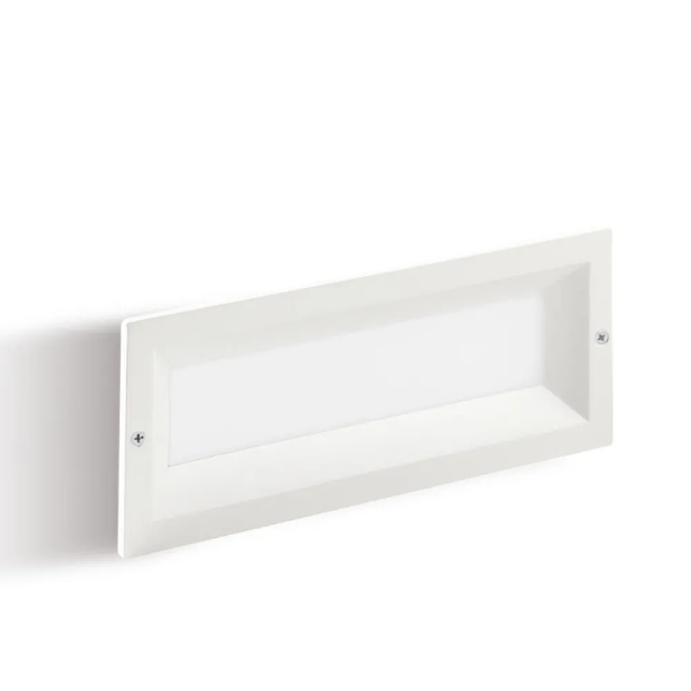 Segnapasso Led-Selezionato da Mazzolaluce Segnapasso led bianco da esterno per incasso parete led 12w 3000k