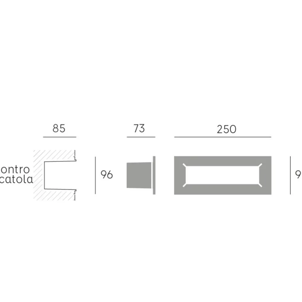 Segnapasso Led-Selezionato da Mazzolaluce Segnapasso led bianco da esterno per incasso parete led 12w 3000k