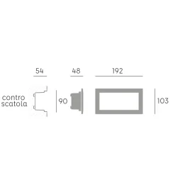 Segnapasso Led-Selezionato da Mazzolaluce Segnapasso led bianco da esterno per incasso parete 10w 3000k ip65