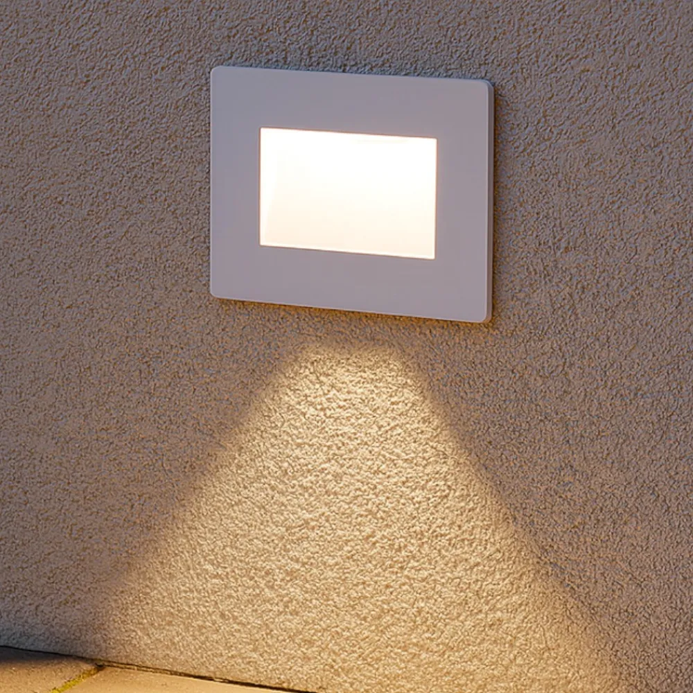 Segnapasso Led-Gea Luce Segnapasso led bianco da incasso 3w cct per cassetta 503 ip54