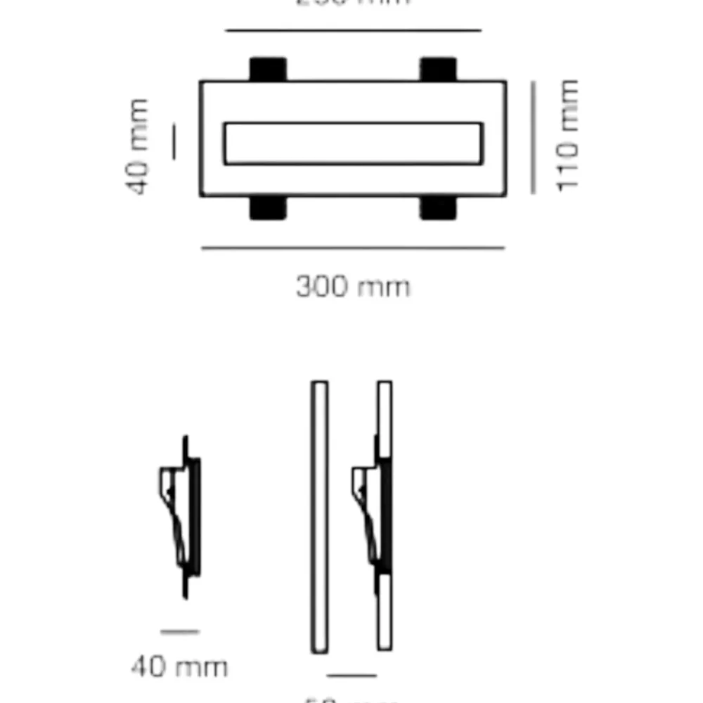 Segnapasso Led-Selezionato da Mazzolaluce Segnapasso led cristaly 5,5w 4000k da incasso