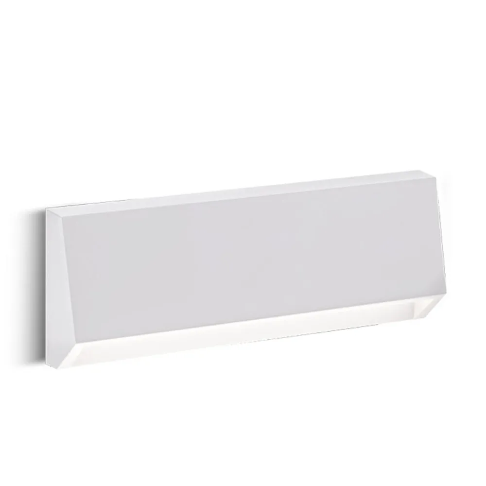 Segnapasso Led-Selezionato da Mazzolaluce Segnapasso led da esterno a parete squadrato bianco 4w 4000k