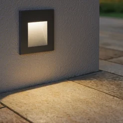 Segnapasso Led-Ideal Lux Segnapasso led da esterno bit fi antracite 3000k ip65