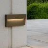 Segnapasso Led-Selezionato da Mazzolaluce Segnapasso led da esterno corten led 6w 3000k rettangolare ip65