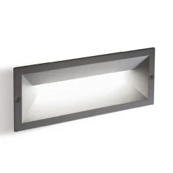 Segnapasso Led-Selezionato da Mazzolaluce Segnapasso led da esterno grafite 12w 3000k da incasso a parete ip65