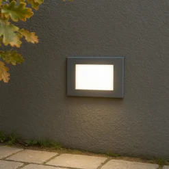 Segnapasso Led-Selezionato da Mazzolaluce Segnapasso led da esterno grafite a incasso parete 3w 3000k