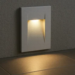 Segnapasso Led-Selezionato da Mazzolaluce Segnapasso led da esterno incasso grigio 3w 3000k