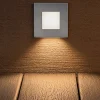 Segnapasso Led-Selezionato da Mazzolaluce Segnapasso led da esterno incasso parete 3000k quadrato acciaio inox
