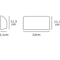 Segnapasso Led-Selezionato da Mazzolaluce Segnapasso led da esterno nero 6w 6000k ip65 fp