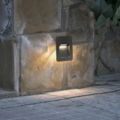 Segnapasso Led-Selezionato da Mazzolaluce Segnapasso led da esterno 3w 3000k a incasso antracite