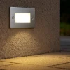 Segnapasso Led-Selezionato da Mazzolaluce Segnapasso led da esterno 1w 3000k ip65 incasso parete acciaio inox rettangolare