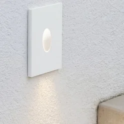 Segnapasso Led-Selezionato da Mazzolaluce Segnapasso led da incasso a parete per esterno bianco 3w 3000k