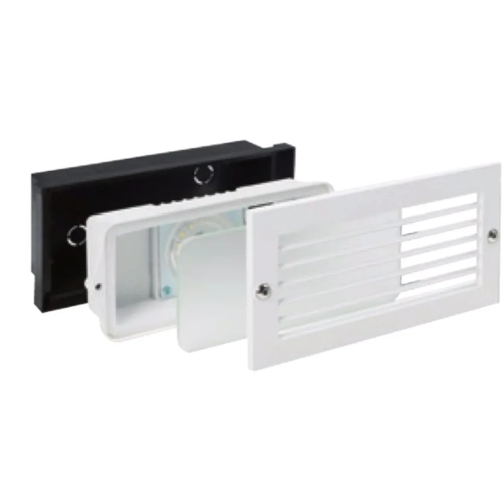 Segnapasso Led-Selezionato da Mazzolaluce Segnapasso led incasso parete per esterno 10w 3000k ip54 nero