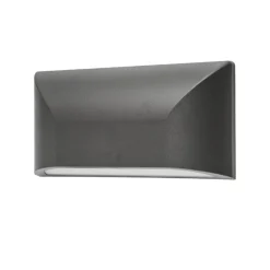 Segnapasso Led-Selezionato da Mazzolaluce Segnapasso led 3000k 6w da esterno grigio antracite fp