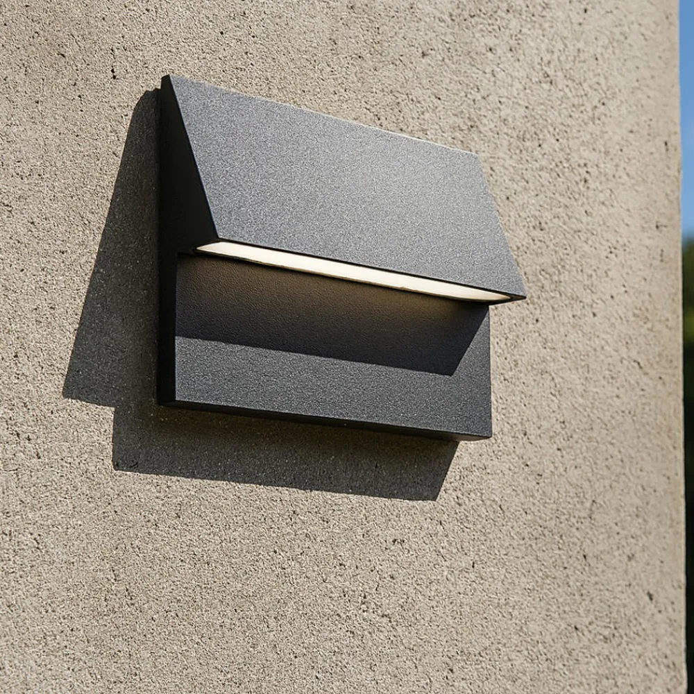 Segnapasso Led-Selezionato da Mazzolaluce Segnapasso led per esterni da incasso a parete grafite led 3000k