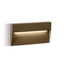 Segnapasso Led-Selezionato da Mazzolaluce Segnapasso led per esterno corten rettangolare da parete 6w 4000k ip65