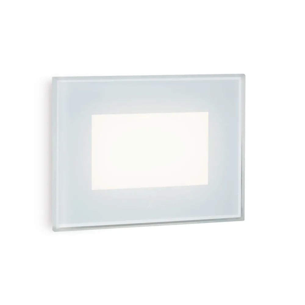 Segnapasso Led-Selezionato da Mazzolaluce Segnapasso led per esterno incasso a parete bianco 3w 3000k