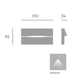 Segnapasso Led-Selezionato da Mazzolaluce Segnapasso led rettangolare per esterno a parete bianco led 4w 3000k