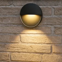 Segnapasso Led-Selezionato da Mazzolaluce Segnapasso led rotondo grafite per esterno 3000k ip65