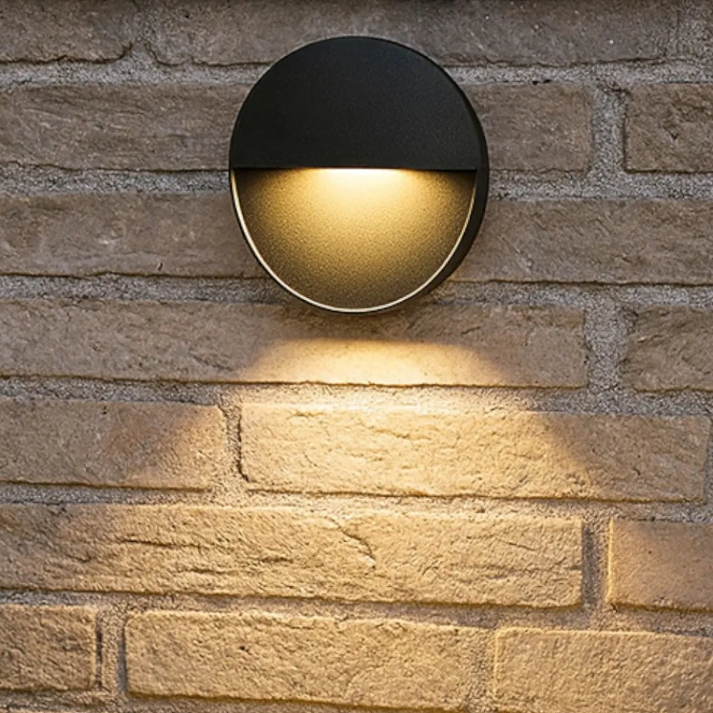 Segnapasso Led-Selezionato da Mazzolaluce Segnapasso led rotondo grafite per esterno 3000k ip65