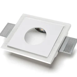 Segnapasso Led-Selezionato da Mazzolaluce Segnapasso led 24v 3.5w 4000k da incasso in gesso cristaly verniciabile