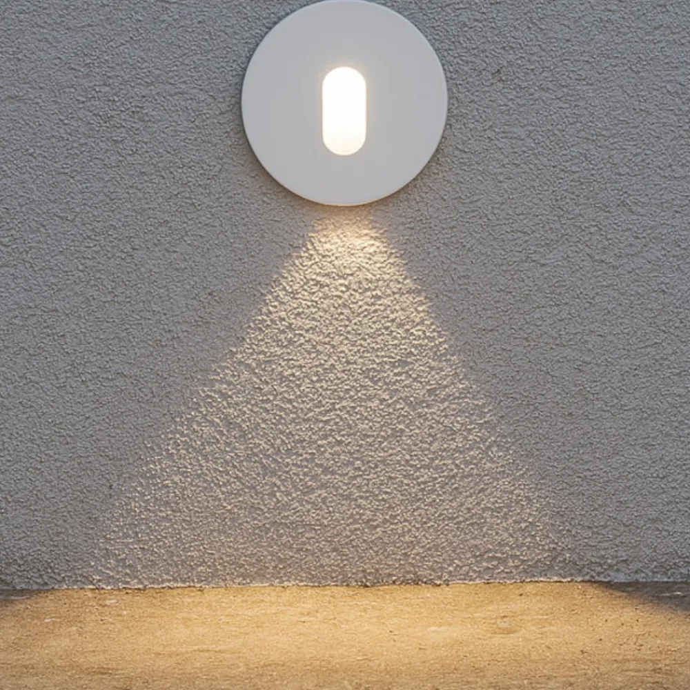 Segnapasso Led-Selezionato da Mazzolaluce Segnapasso led 3w 3000k cri90 rotondo bianco da incasso