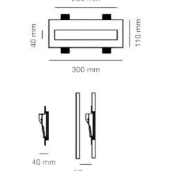 Segnapasso Led-Selezionato da Mazzolaluce Segnapasso led 5,5w 2700k cristaly da incasso a parete