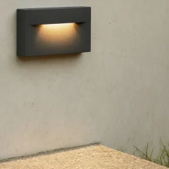 Segnapasso Led-Selezionato da Mazzolaluce Segnapasso led 9w 3000k da esterno antracite fp