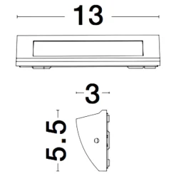 Segnapasso Led-Selezionato da Mazzolaluce Segnapasso led 3w 3000k da esterno antracite